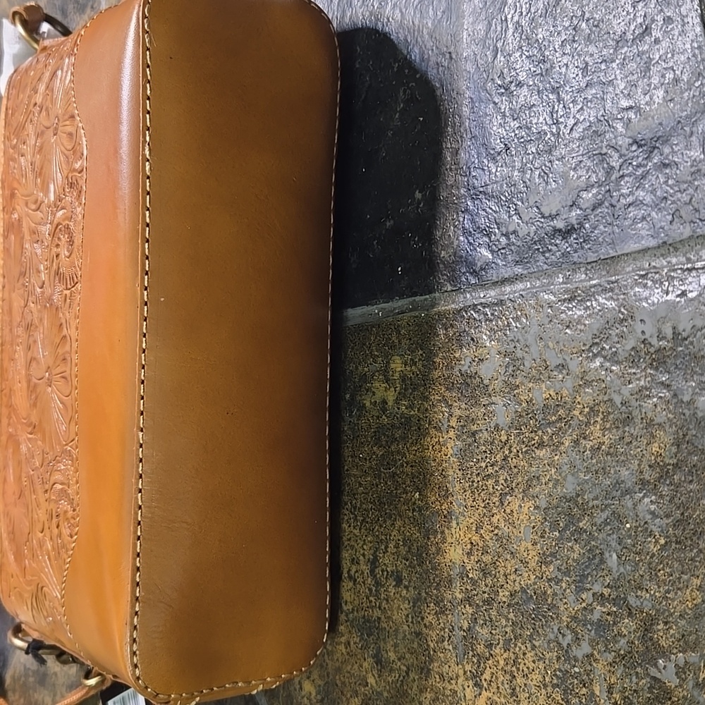Frye Melissa Hand Tooled Leather Crossbody - Picture 3 of 7